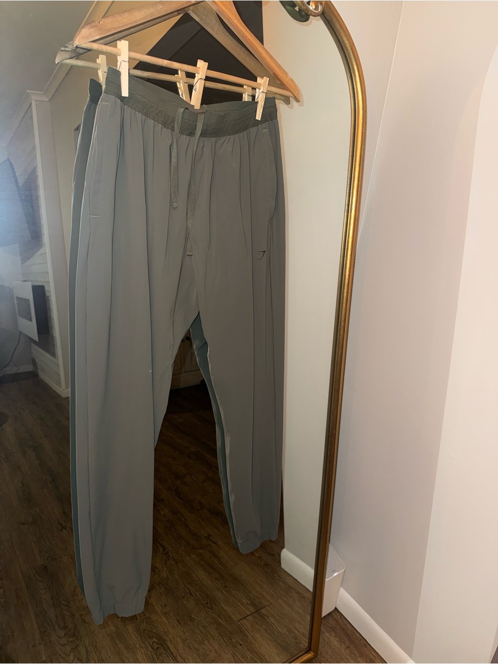 Gymshark Studio Joggers size large olive green